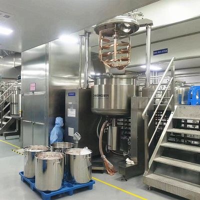 用于化妆品乳液生产的具有三重独立混合元件的均质系统