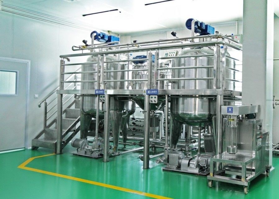 10000L 真空液体洗涤剂混合罐，带均质器选项