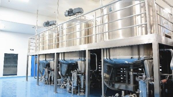 2000L单层洗发水化妆品搅拌罐