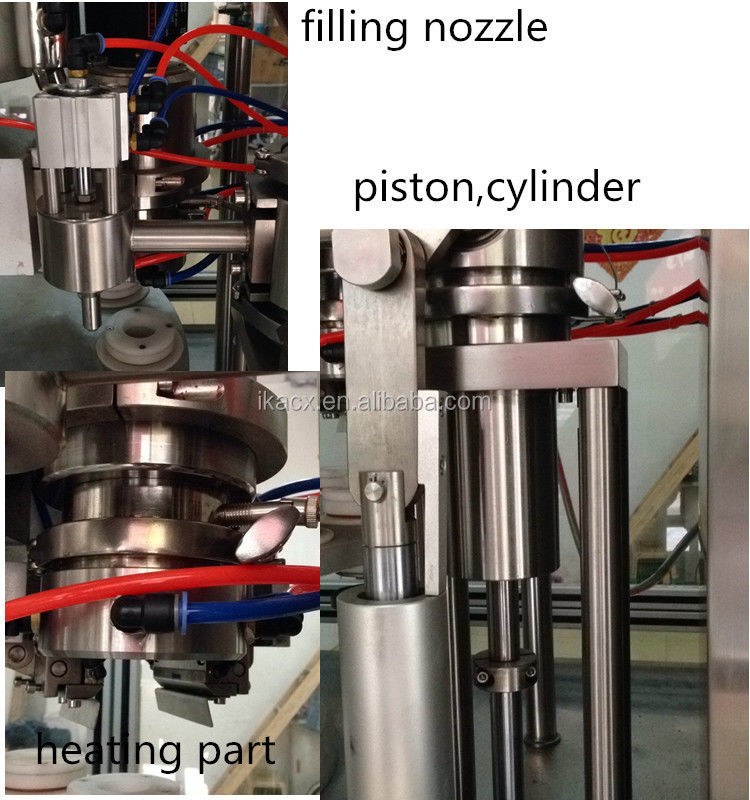 护手霜2000BPH铝管灌装封口机380V
